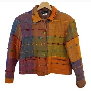 Vintage Estefanie's Multicolored Jacket Sz XL